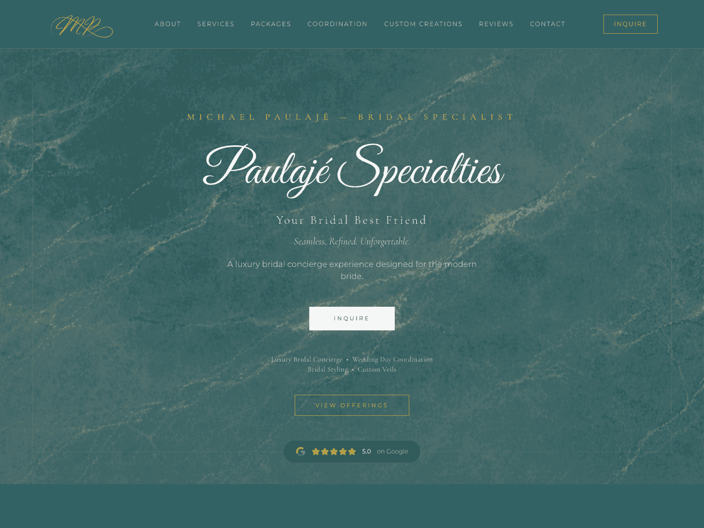 Paulaje Specialties live site